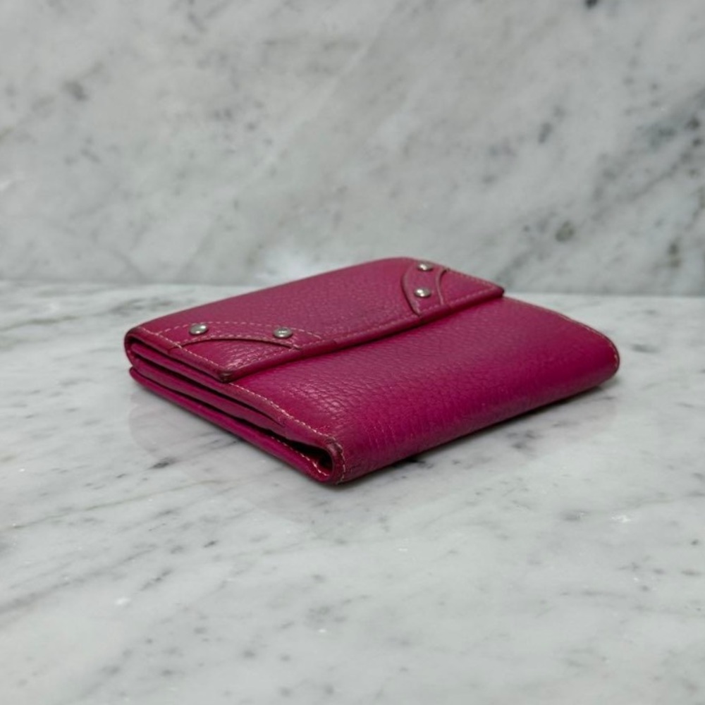 Burberry pink leather compact wallet - Picture 7 of 11
